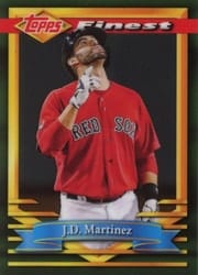 2021 Finest Flashbacks Base Set J.D. Martinez #51 card