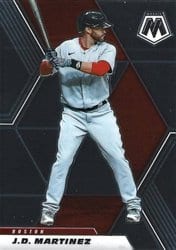 2021 Panini Mosaic Base Set J.D. Martinez #16 card