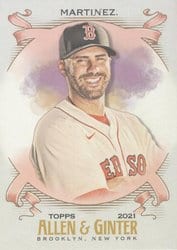 2021 Topps Allen & Ginter Base Set J.D. Martinez #167 card