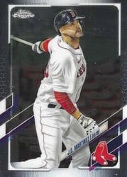 2021 Topps Chrome Base Set J.D. Martinez #95 card