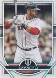 2021 Topps Tribute Base Set J.D. Martinez #12 card
