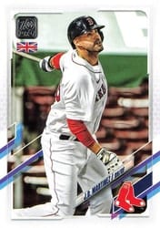 2021 Topps UK Edition Base Set J.D. Martinez #187 card