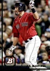 2022 Bowman Heritage Base Set J.D. Martinez #13 card