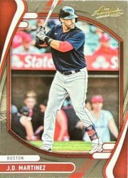 2022 Panini Absolute Base Set J.D. Martinez #72 card