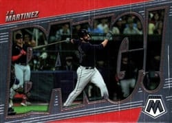 2022 Panini Mosaic Bang! J.D. Martinez #BG-14 card