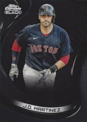 2022 Topps Chrome Black Base Set J.D. Martinez #34 card