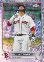 2022 Topps Chrome Logofractor Edition Base Set J.D. Martinez #84 card