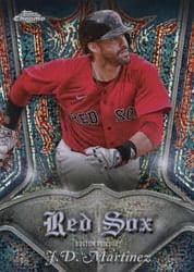 2022 Topps Chrome Pinstriped J.D. Martinez #P-14 card