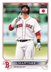 2022 Topps Japan Edition Base Set J.D. Martinez #73 card