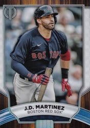2022 Topps Tribute Base Set J.D. Martinez #10 card