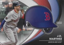 2022 Topps Update Commemorative Batting Helmets J.D. Martinez #BH-JM card