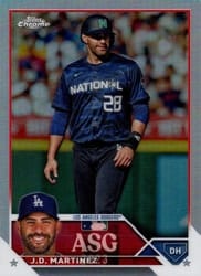 2023 Topps Chrome Update 2023 All-Star Game J.D. Martinez #ASGC-33 card