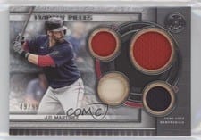 2023 Topps Museum Collection Single-Player Primary Pieces Quad Relics J.D. Martinez #SPPPQR-JM card