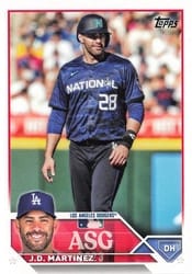2023 Topps Update 2023 All-Star Game J.D. Martinez #ASG-33 card