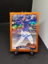 2024 Topps Chrome Update 1989 Topps Baseball Autographs J.D. Martinez #89CA-JM card