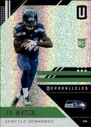 2018 Panini Unparalleled Base Set J.D. McKissic #181 card
