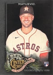 2022 Topps Allen & Ginter X Base Set J.J. Matijevic #176 card