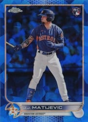 2022 Topps Chrome Update Sapphire Edition Base Set J.J. Matijevic #US297 card