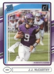2024 Clearly Donruss Base Set J.J. McCarthy #61 card