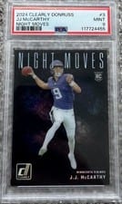 2024 Clearly Donruss Night Moves J.J. McCarthy #3 card