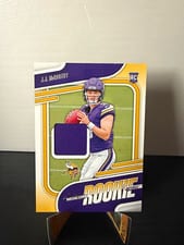 2024 Panini Absolute Absolute Rookie Materials J.J. McCarthy #ARm-JMY card