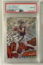 2024 Panini Absolute Kaboom Vertical J.J. McCarthy #9 card