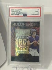 2024 Panini Illusions HoloHeroes Rookies J.J. McCarthy #7 card