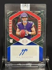 2024 Panini Illusions Rookie Vision Signatures J.J. McCarthy #1 card