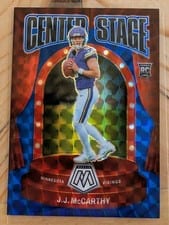 2024 Panini Mosaic Center Stage Mosaic J.J. McCarthy #9 card