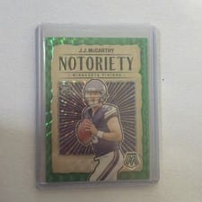 2024 Panini Mosaic Notoriety J.J. McCarthy #21 card