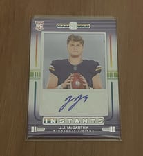 2024 Panini Photogenic Rookie Instants Signatures J.J. McCarthy #RIS-JJM card