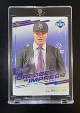 2024 Panini Prestige Dress to Impress NFL Draft J.J. McCarthy #DTI-JMY card