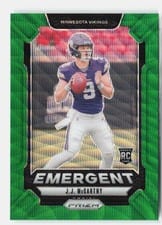 2024 Panini Prizm Emergent J.J. McCarthy #19 card