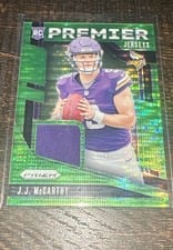 2024 Panini Prizm Premier Jerseys J.J. McCarthy #PJ-JJM card