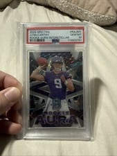 2024 Panini Spectra Rookie Aura J.J. McCarthy #RA-JMY card