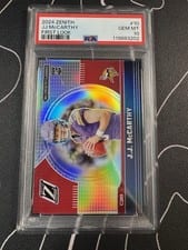2024 Panini Zenith First Look J.J. McCarthy #10 card
