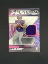 2024 Panini Zenith Z Jersey J.J. McCarthy #ZJ9 card