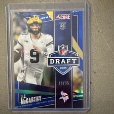 2024 Score NFL Draft J.J. McCarthy #4 card