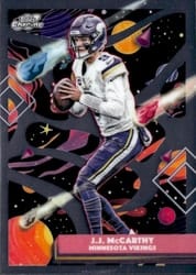 2025 Topps Cosmic Chrome Base Set J.J. McCarthy #63 card
