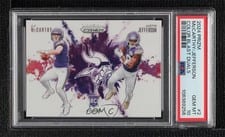 2024 Panini Prizm Color Blast Dual J.J. McCarthy / Justin Jefferson #2 card