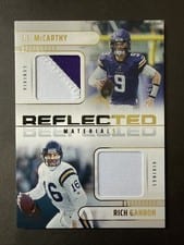 2025 Panini Luminance Reflected Materials J.J. McCarthy/Rich Gannon #6 card