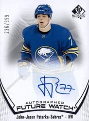 2021-22 SP Authentic Base Set J.J. Peterka #152 card