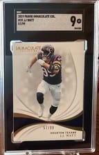 2019 Panini Immaculate Collection J.J. Watt #39 card