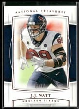 2019 Panini National Treasures J.J. Watt #38 card