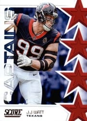 2019 Score Captains J.J. Watt #C-8 card