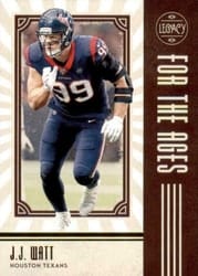 2020 Panini Legacy For the Ages J.J. Watt #FTA-JJ card
