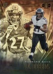 2020 Panini Illusions Base Set J.K. Dobbins #13 card