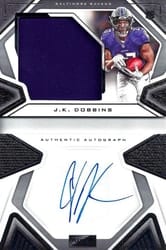 2020 Panini Playbook Base Set J.K. Dobbins #213 card