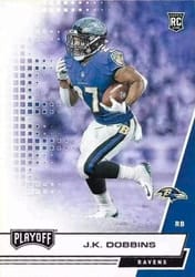 2020 Panini Playoff Base Set J.K. Dobbins #215 card