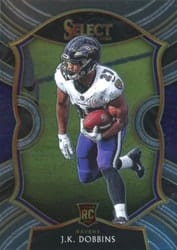 2020 Panini Select Base Set J.K. Dobbins #52 card